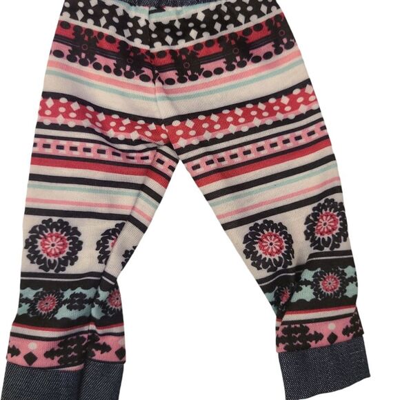 18" Doll Pajamas Parisian Eiffel Tower Soft Knit Top Bottom - Picture 5 of 9